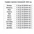 График приема показаний 2026 год